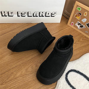 حذاء نسائي كلاسيكي جديد من الزغب السميك للثلج مريح دافئ ، حذاء نسائي شتوي للسيدات ، حذاء نسائي مكتنز من النساء - Product Image 3