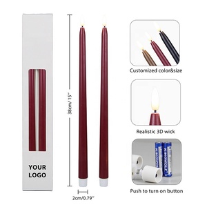 Vente en gros de bougies sans flamme à <span class=keywords><strong>LED</strong></span> en plastique à piles avec minuterie Noël Halloween - Product Image 3