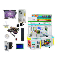 Machine de jeu d'arcade à grue de rédemption, distributeur de cadeaux et de prix, à monnayeur, personnalisable, avec commande par bouton multi-prises et joystick 1