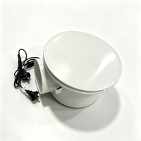 Ventilador de Techo Circular de Corriente Continua de Bajo Ruido para Baño, Cocina, Habitación Húmeda, Ventilación