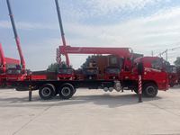 Nouveau camion Dongfeng, capacité de charge de 25 tonnes, empattement de 5900+1350, boîte de chargement de 8500, grue, moteur de 270 CV, transmission 6x4, rayon de braquage court