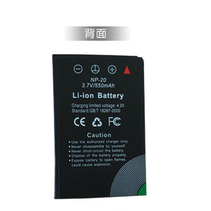 แบตเตอรี่กล้องดิจิตอล NP20สำหรับ FUJITSU SLR 3.7V แบตเตอรี่ dcdv แบบชาร์จได้สีดำ - Product Image 2