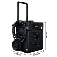 Nettoyeur laser à fibre mobile portatif à impulsions de 500 W, empilable, pour le nettoyage et l'élimination des taches de rouille sur les surfaces métalliques, les briques et les moules.