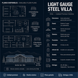 <span class=keywords><strong>Casa</strong></span> Moderna de Estructura de Acero Ligero, Villa en Chile, Segura para Terremotos, Fachada de Piedra Premium, de 1 a 3 Pisos, <span class=keywords><strong>Casa</strong></span> Prefabricada de Alta Gama, Eficiente Energéticamente - Product Image 6