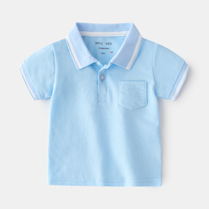 Polo à manches courtes pour garçons, tendance urbaine, style décontracté, pour l'extérieur et la maison - Product Image 3