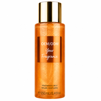 Perfume en Aerosol de 250 ml con Aroma Agradable, Bruma Corporal Natural, Marca Privada, OEM, ODM, Logotipo Personalizado, Color Personalizado, MOQ Bajo, Personalización de Marca