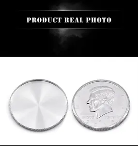 1pc Expanded Shell Half Dollar (<span class=keywords><strong>Head</strong></span>) Magic Tricks Apparaissant Vanish Coin Magie Accessoires Close Up Gimmick Prop Illusion - Product Image 6