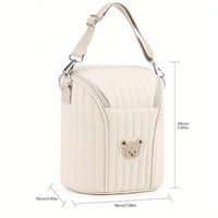 Sac de rangement matelassé en gros pour poussette, isolé et rembourré avec bandoulière, idéal pour les voyages de bébé