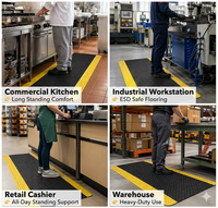 Tapis industriel moderne en PU épais anti-fatigue, absorbant les chocs, antidérapant, imperméable, personnalisable, pour l'assemblage en usine