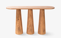 Table console en bois massif fonctionnelle et élégante, conçue avec une élégance moderne pour une utilisation dans l'entrée, le couloir, le salon, les espaces d'hôtel