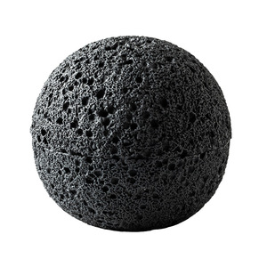 Assiette Créative de Cuisine Moléculaire, Bol Rond en Pierre Volcanique, Plat de Service Noir, Bols à Soupe, Bol <span class=keywords><strong>Planète</strong></span> - Product Image 6