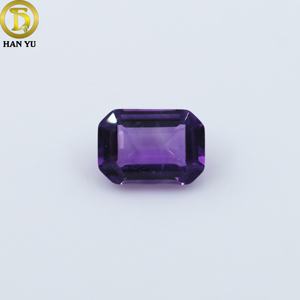 HanYu gemme naturali taglio smeraldo cristallo <span class=keywords><strong>ametista</strong></span> <span class=keywords><strong>viola</strong></span> <span class=keywords><strong>pietra</strong></span> <span class=keywords><strong>ametista</strong></span> naturale sciolta - Product Image 1