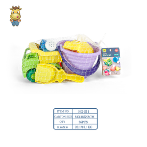 Ensemble de jouets de plage pour enfants, 9 pièces, kit de jeu de sable en caoutchouc souple avec seau, camion, pelle, râteau, arrosoir et moules d'animaux - Product Image 6