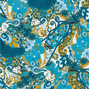 Nanyee-Impresión textil, diseños: turquesa, marroquí, impresiones de Cachemira de lujo
