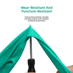 Gants en nitrile pour la maison, épaissis et allongés, multi-usages, résistants à l'usure, imperméables, résistants à l'huile, pour la restauration et la vaisselle - Product Image 6