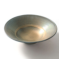 Vaisselle en porcelaine bronze avec or, articles de table de luxe créatifs orientaux pour restaurant, bols en céramique pour ramen