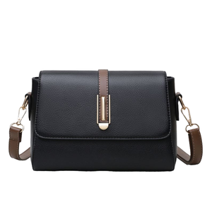 Bolso de Hombro Geométrico Vintage para Mujer, Venta al Por Mayor de Fábrica, Detalle de Remaches, Cierre con Cremallera, Diseño Antirrobo, Material PU Duradero - Product Image 1
