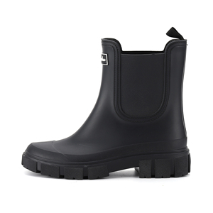 FSZ-34 Nouvelles bottes de pluie imperméables en PVC pour femmes, antidérapantes, noires, pour toutes les saisons, travail en cuisine - Product Image 2