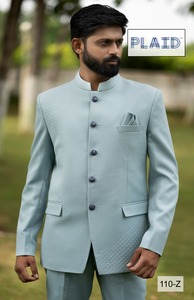 Conjunto de traje de boda de diseñador para hombre con estilo con chaleco Blazer y pantalones para fiestas y reuniones festivas Traje con cierre de botones - Product Image 3