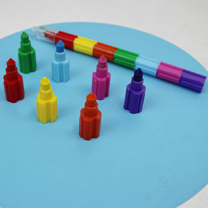 新製品のアイデアビルディングブロック着色クレヨン油絵スティックカラーペンカラー学生文房具2025 - Product Image 3