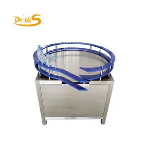 SUS304 Rotating Plastic Bottle Or Glass Bottle Collecting Table / Rotary Accumulation Table With Adjustable Speed