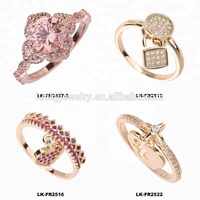 Bagues de fiançailles en faux diamant cz pour femmes, bijoux de dernière conception pour dames