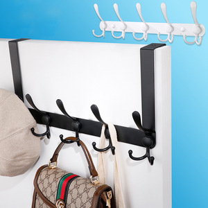 ZUOGANGHook derrière la porte artefact cintre articles de stockage cintre porte chambre porte crochet sans poinçon cadre en acier - Product Image 4
