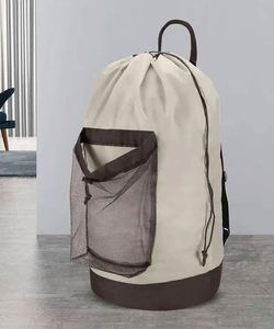 Échantillon gratuit Sac à linge commercial robuste personnalisé avec logo Sac à dos pliable de voyage grand format imperméable - Product Image 3