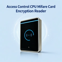 Lecteur de carte CPU haute sécurité anti-copie, lecteur de carte CPU crypté pour contrôle d'accès, lecteur de carte IC 13,56 MHz Wiegand
