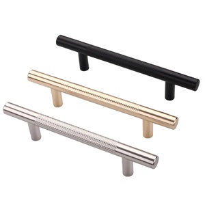 Meda现代拉丝金黑色铝厨房门五金衣柜拉手抽屉梳妆台 - Product Image 1