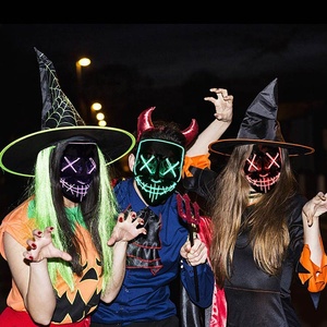 Halloween Noël Allumer EL Masque LED <span class=keywords><strong>Purge</strong></span> Masque Pour <span class=keywords><strong>La</strong></span> Fête Costumée - Product Image 5
