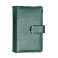 Organiseur de factures A6 en cuir noir/doré/argenté – Le meilleur classeur thermique à couverture rigide de 26 couleurs / Cadeau de rentrée scolaire