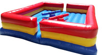 Nouveau design gonflable videur maison gladiateur jeu gonflable jeux d'eau gladiateur