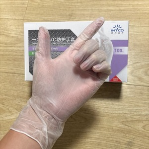 Gants jetables en PVC transparents Inco, 100 pièces, non stériles, pour le nettoyage et la protection en cuisine - Product Image 3