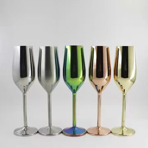 Unbreakable 500ml Stainless Steel Red Wine Goblet Rose Gold Black Silver Large Metal Glass for Italy Big Whale <strong>Linkwood</strong> - Product Image 6