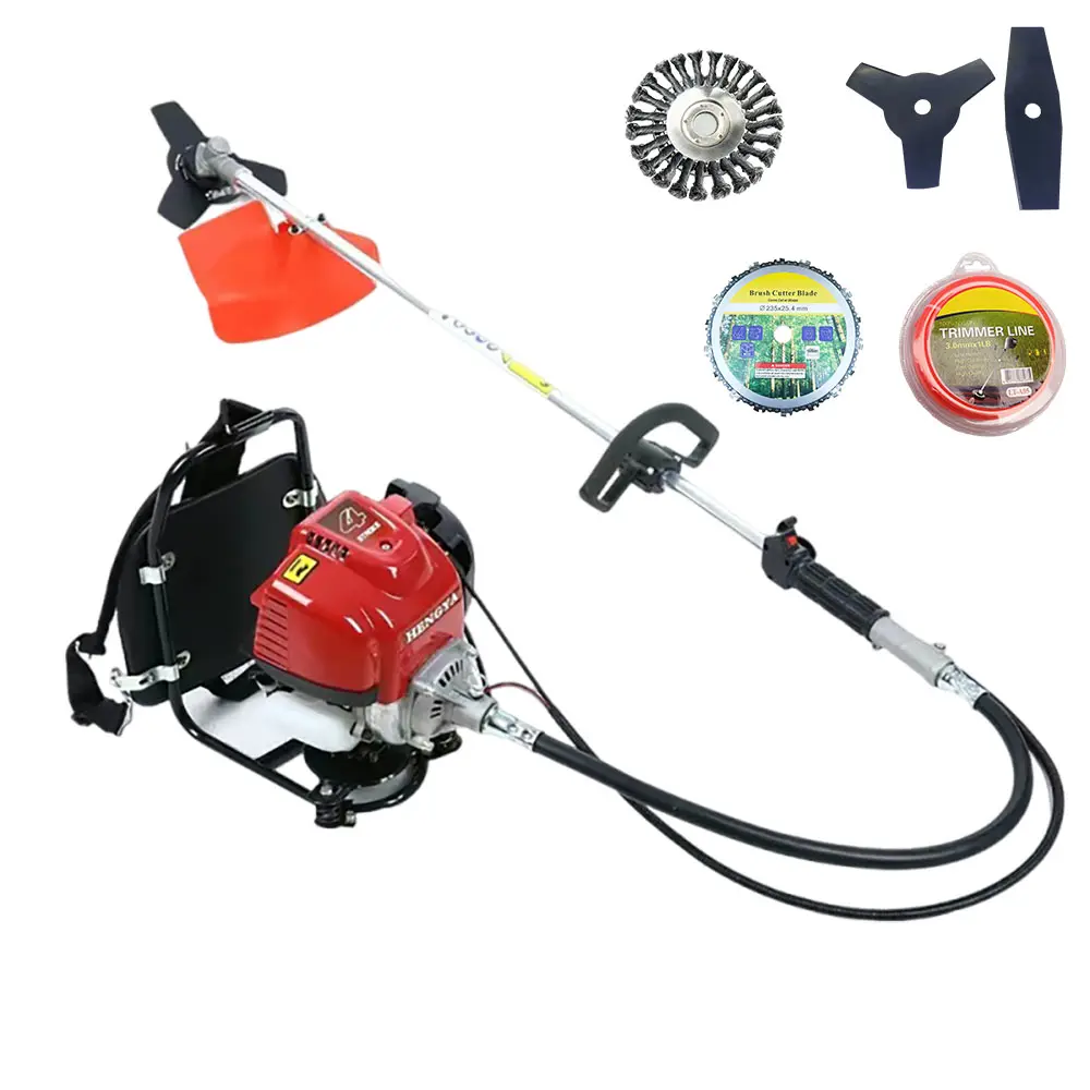 XPTOOLS Shoulder-Hanging Gas Power Brush Cutter With Saw Blade Gas Brush Butter Machine 4-stroke Gasoline Brush Cutter