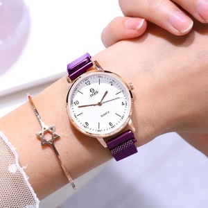 Reloj de Cuarzo Casual de Lujo para Mujer, Diseño Coreano Retro Mori, Cielo Estrellado con Corazón, 36mm, Aleación, Cristal, Puntero, Múltiples Husos Horarios - Product Image 2