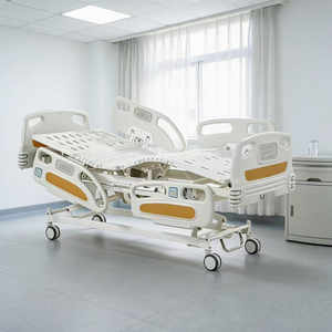 <span class=keywords><strong>Lit</strong></span> médicalisé avec barrière ABS en acier au carbone, 3 fonctions pour les soins aux personnes âgées (usage hospitalier et domestique) - Product Image 5