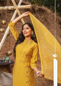 Vêtements de Festival dernière tendance en Viscose Pure main pantalon Kurti avec dupata achats en ligne depuis l'inde - Product Image 6