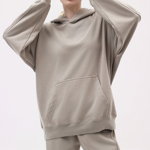 Sudaderas con capucha de felpa francesa lavadas vintage en blanco de 400gsm, ropa de calle lista para enviar, venta al por mayor - Product Image 3