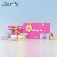 Ubestlife CE-T Pots de crème cosmétique luxueux et uniques en plastique bleu à double paroi, vides, rechargeables, 30g 50g