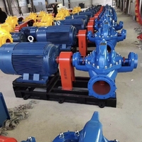 Bomba de Agua Centrífuga de Doble Succión de Alta Capacidad, de Acero Inoxidable, de Gran Caudal y Alta Eficiencia, con Carcasa Horizontal Dividida para Río