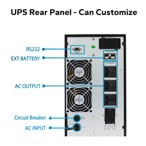 UPS Online Monofásico Elite de 6KVA con AVR y Pantalla LCD, Fuente de Alimentación de Larga Duración para las Ramas Médica, Industrial, de Seguridad y Gubernamental - Product Image 3