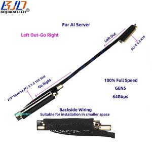 Cable <span class=keywords><strong>de</strong></span> Extensión PCIe <span class=keywords><strong>PCI</strong></span>-E 5.0 16X a Tarjeta Gráfica X16 GEN5, 270 Grados, 64Gbps, 30CM, 40CM, 50CM, 60CM, 80CM, para Servidor <span class=keywords><strong>de</strong></span> IA - Product Image 4