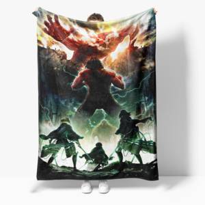 Alfombra <span class=keywords><strong>de</strong></span> Franela Personalizada con Estampado Digital <span class=keywords><strong>de</strong></span> la Serie '<span class=keywords><strong>Ataque</strong></span> a los <span class=keywords><strong>Titanes</strong></span>' para Decoración del Hogar, Apta para las Cuatro Secciones - Product Image 1