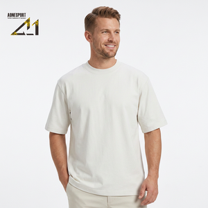 เสื้อยืดแขนสั้นสีพื้นสำหรับผู้ชาย ผ้าเจอร์ซีย์ถัก 250gsm ผ้าฝ้าย 100% นุ่ม ระบายอากาศดี คอกลม รับสกรีนโลโก้ด้านหน้า ขายส่งจำนวนมาก - Product Image 6
