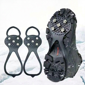 Crampones Antideslizantes y Cubrezapatos para Zapatos de Invierno, para Caminar en Hielo y Nieve al Aire Libre, para Personas Mayores y Niños, con Correas Resistentes a la Abrasión - Product Image 1