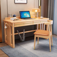 Nuevo Conjunto de Silla y Escritorio de Madera Maciza Estilo Chino, de Lujo Ligero y Alta Gama, para Computadora de Escritorio, Hogar, Oficina, Estudiantes