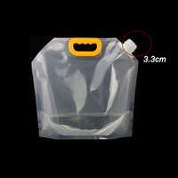 Sac à bec pliable, en plastique, réutilisable, pour Camping en plein air, urgence, stockage d'eau, pliable, capacité 1l 1,2 l 2,5 l 5l 10l, en Stock et personnalisé