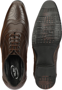 Zapatos Formales Casuales de Cuero Genuino Marrón para Hombre, Ajuste Regular, Cómodos para Oficina, Negocios y Uso Diario - Product Image 2
